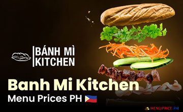 Banh Mi Kitchen Philippines Menu Price