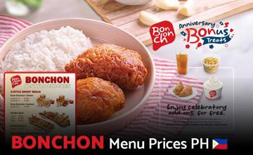 Bonchon Philippines Menu Price