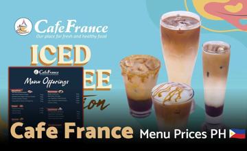 Cafe France Philippines Menu Price