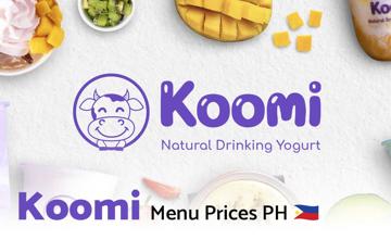Koomi Philippines Menu Price
