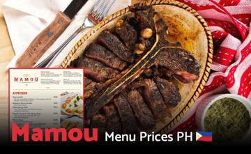 Mamou Philippines Menu Price