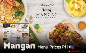 Mangan Philippines Menu Price