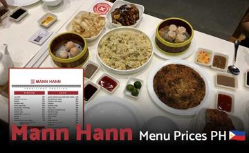 Mann Hann Philippines Menu Price