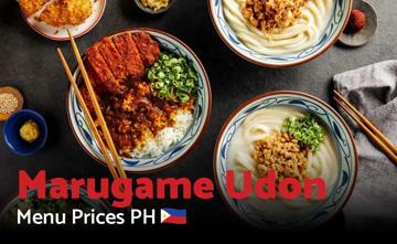 Marugame Udon Philippines Menu Price
