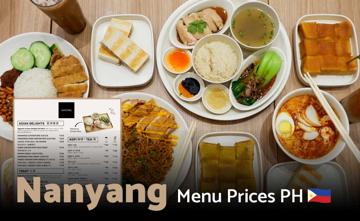Nanyang Philippines Menu Price