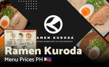 Ramen Kuroda Philippines Menu Price