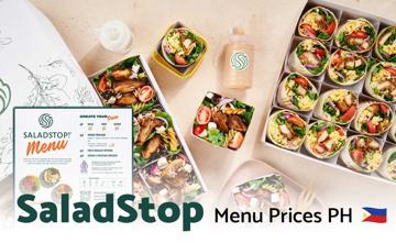 SaladStop Philippines Menu Price