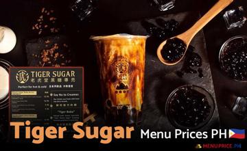 Tiger Sugar Philippines Menu Price