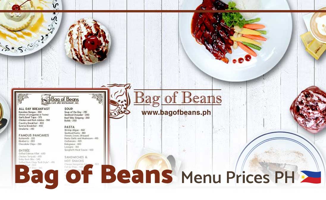 Bag of Beans Menu Prices Philippines 2024