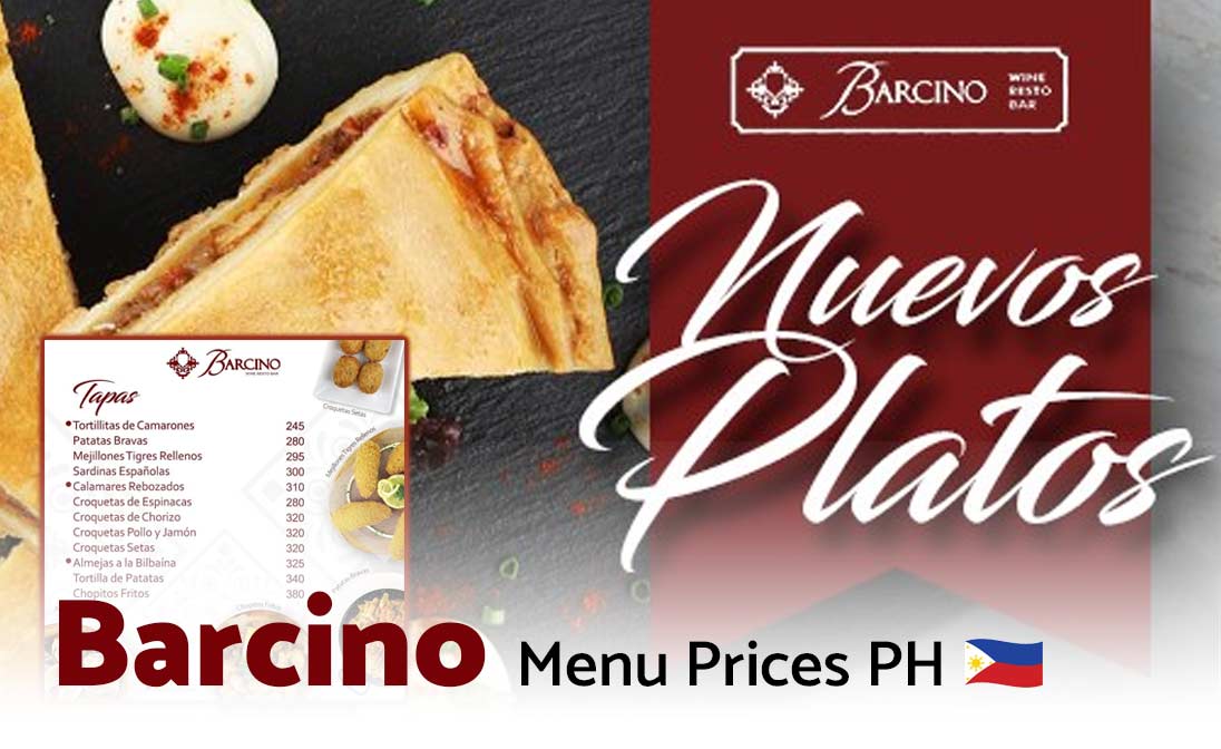 Barcino Menu Prices Philippines 2024