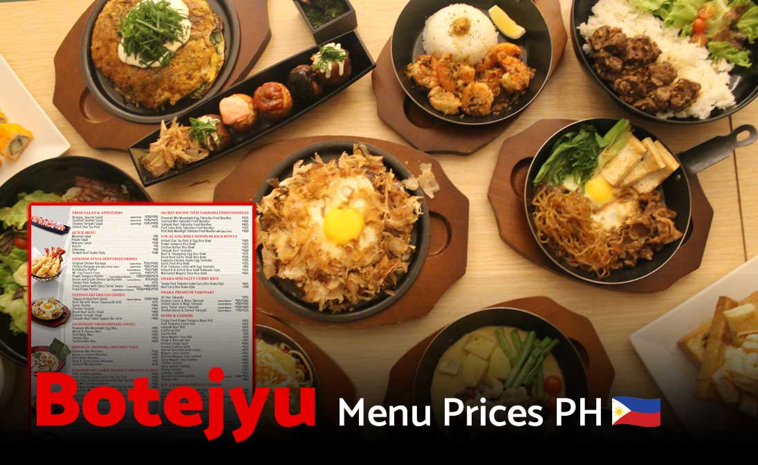 Botejyu Menu Prices Philippines 2024