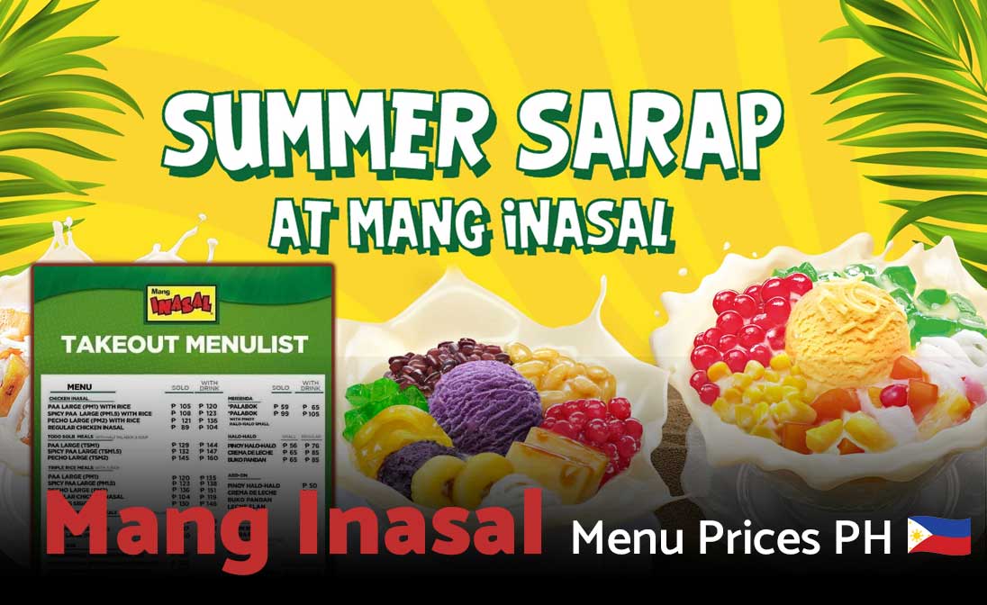 Mang Inasal Menu Prices Philippines 2024