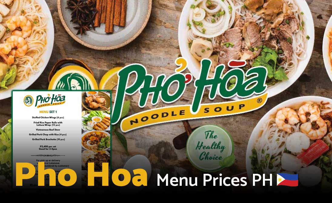 Pho Hoa Menu Prices Philippines 2024