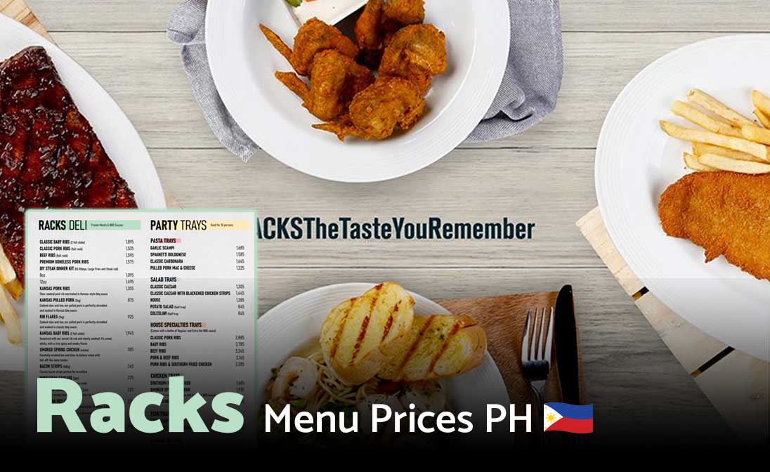 Racks Menu Prices Philippines 2024